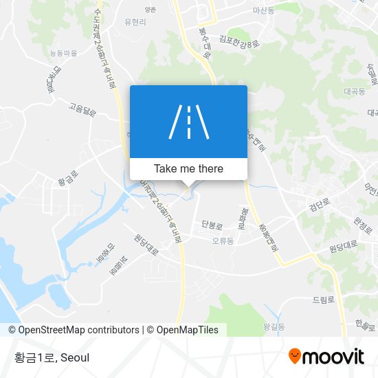 황금1로 map