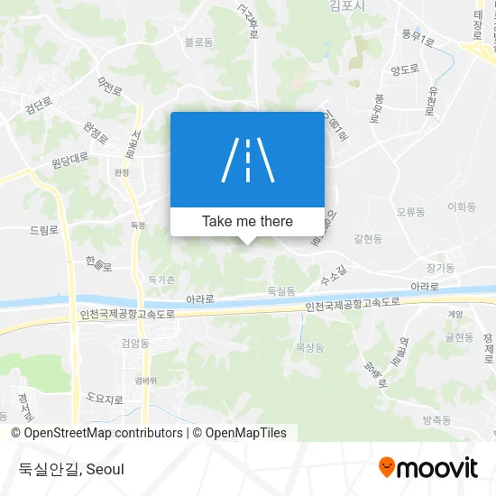 둑실안길 map