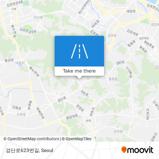 검단로623번길 map