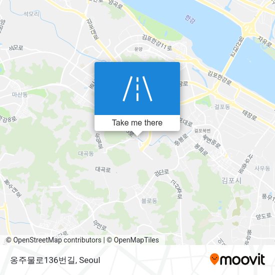 옹주물로136번길 map