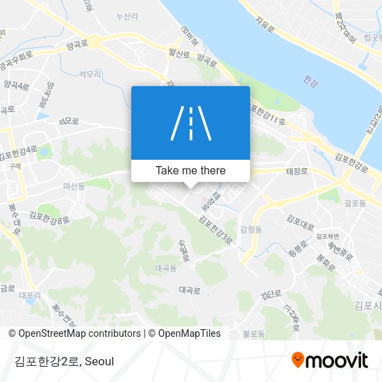 김포한강2로 map