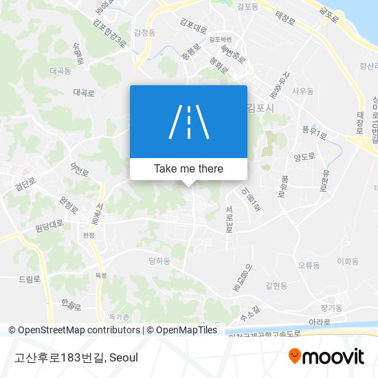 고산후로183번길 map