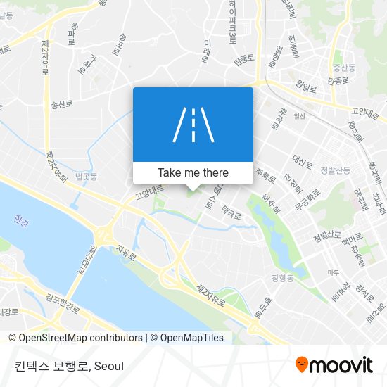 킨텍스 보행로 map