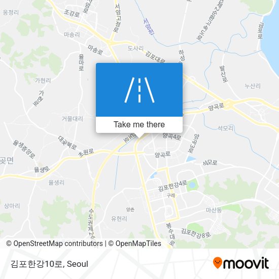 김포한강10로 map