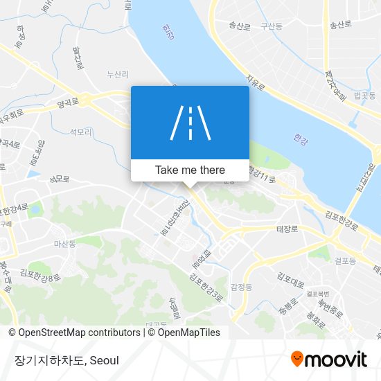 장기지하차도 map