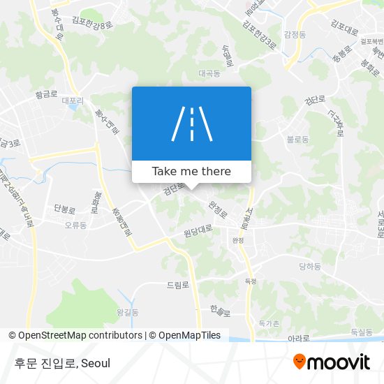 후문 진입로 map