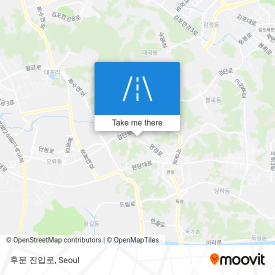 후문 진입로 map
