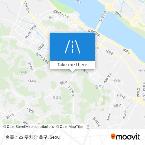 홈플러스 주차장 출구 map