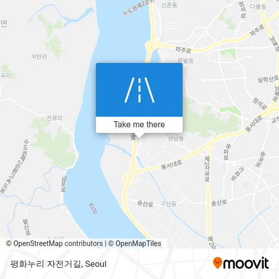 평화누리 자전거길 map