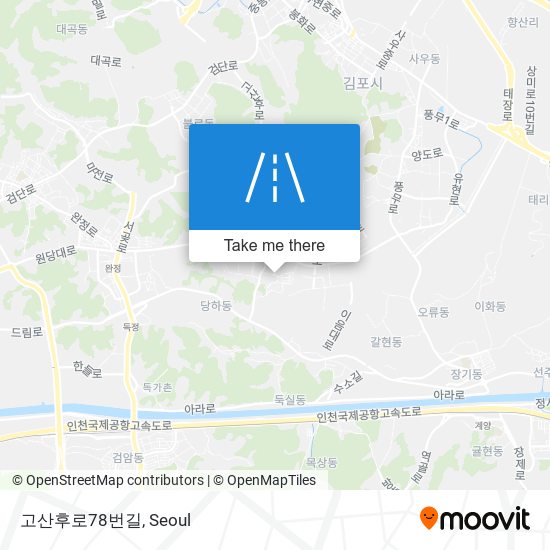 고산후로78번길 map