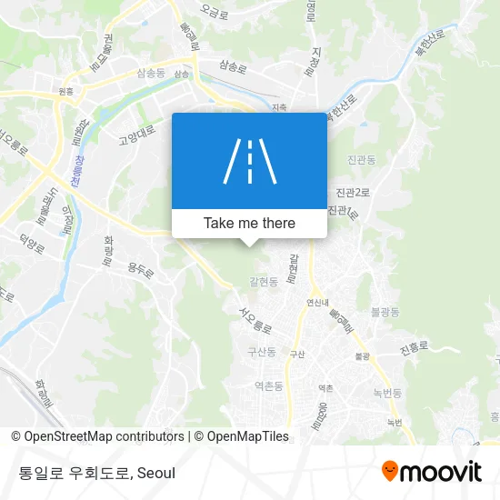 통일로 우회도로 map