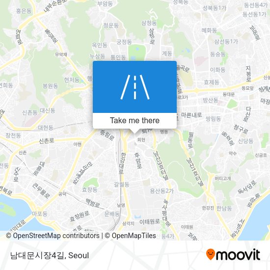 남대문시장4길 map