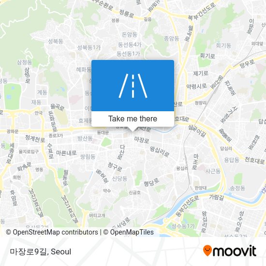 마장로9길 map