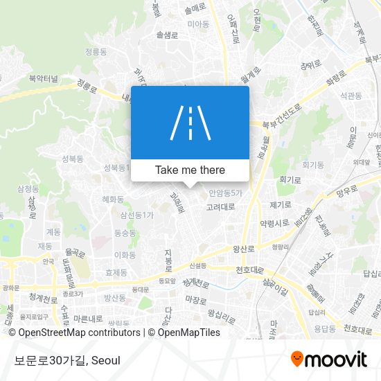 보문로30가길 map