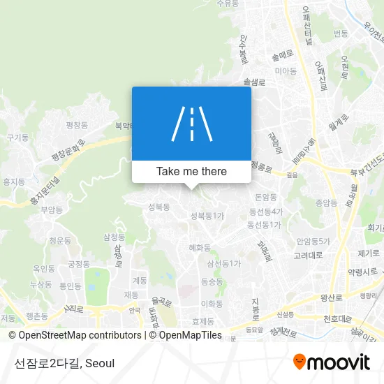 선잠로2다길 map