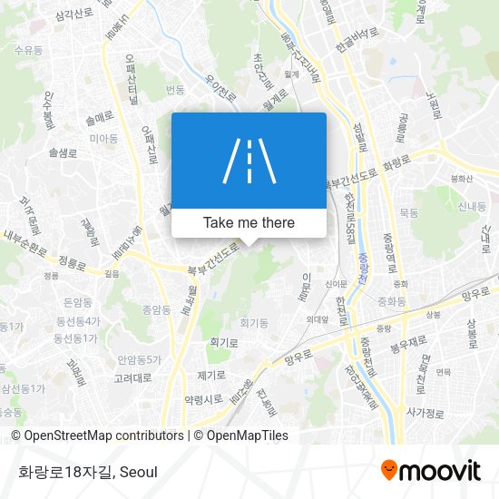 화랑로18자길 map