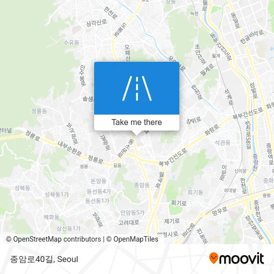종암로40길 map
