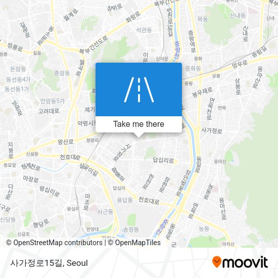 사가정로15길 map