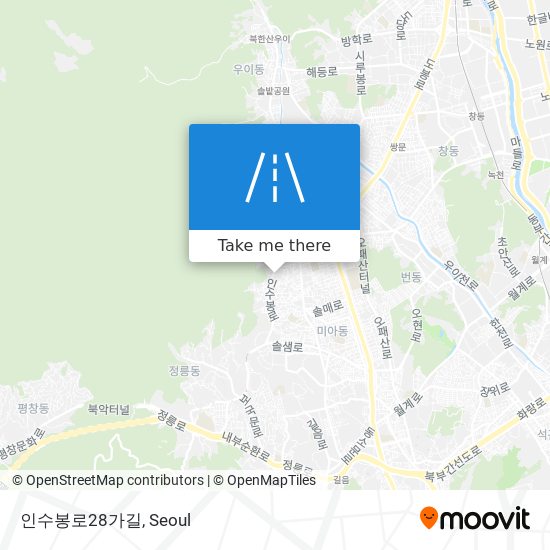 인수봉로28가길 map