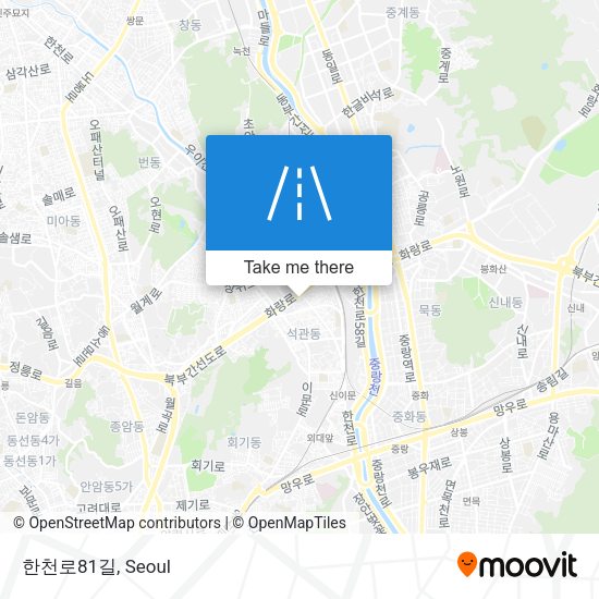 한천로81길 map