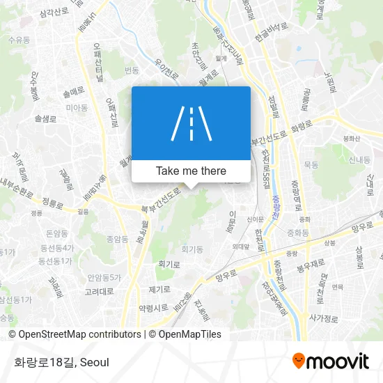 화랑로18길 map