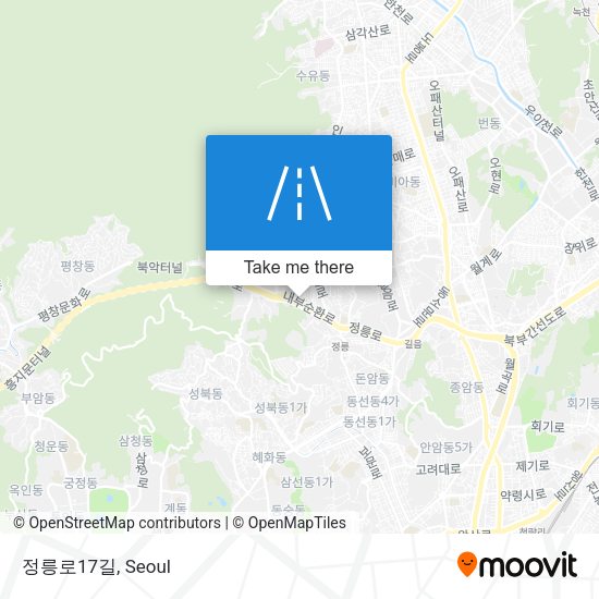 정릉로17길 map