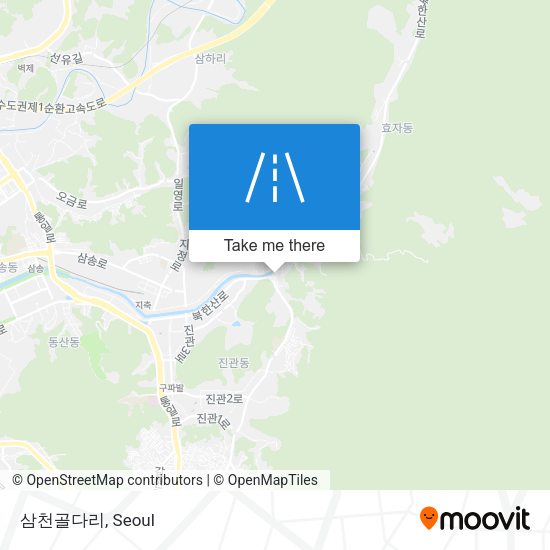 삼천골다리 map