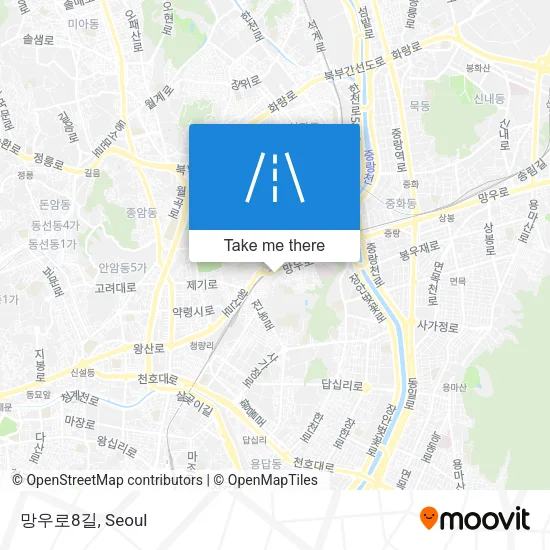망우로8길 map