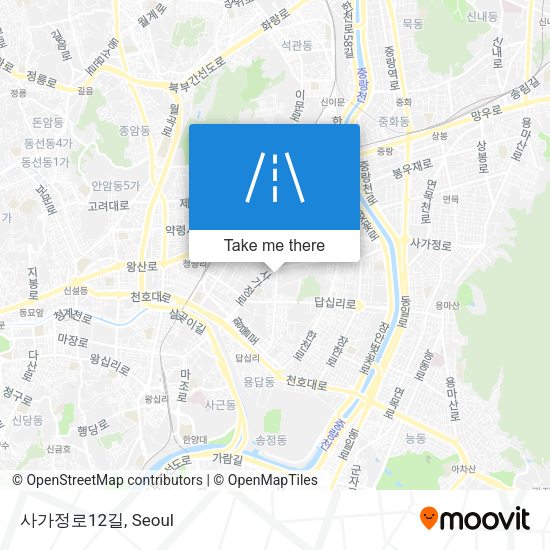 사가정로12길 map