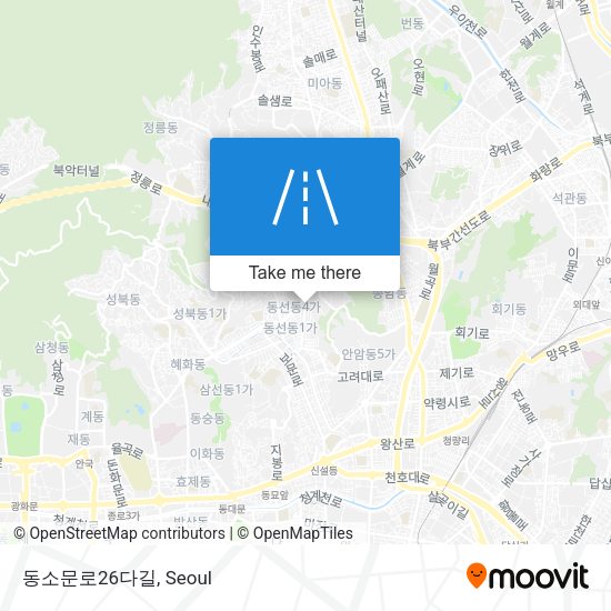동소문로26다길 map