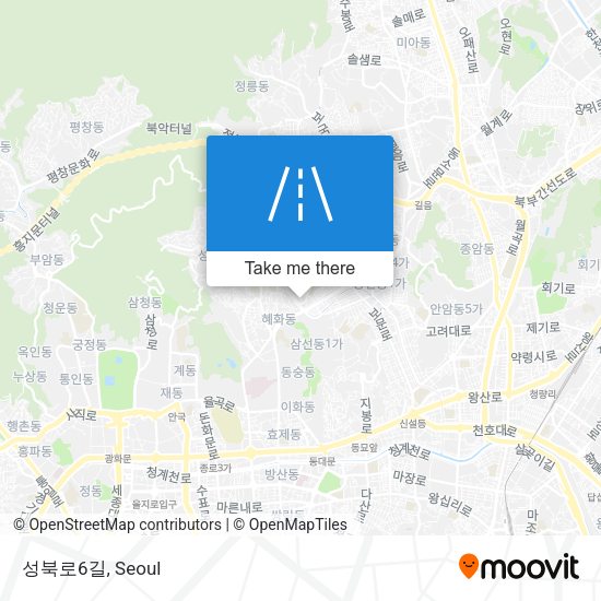 성북로6길 map
