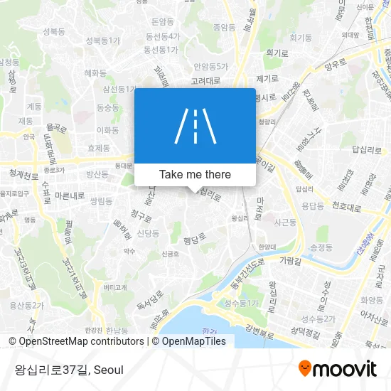 왕십리로37길 map