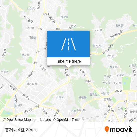 홍제내4길 map