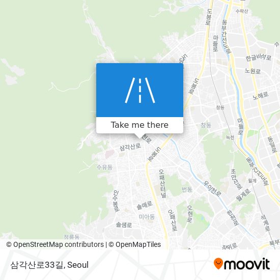 삼각산로33길 map