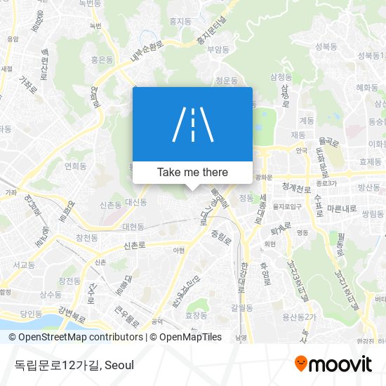 독립문로12가길 map