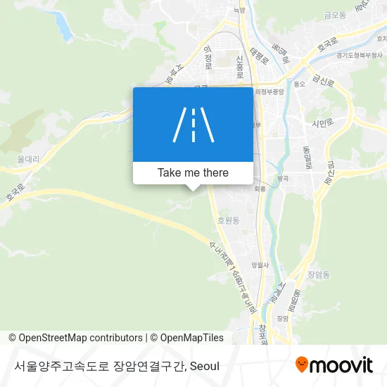 서울양주고속도로 장암연결구간 map