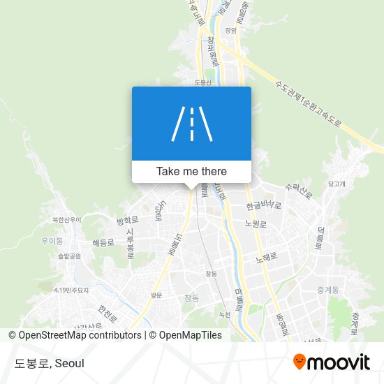 도봉로 map