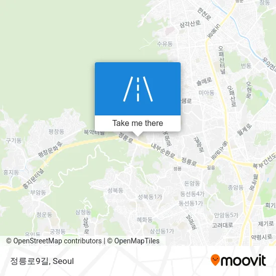 정릉로9길 map