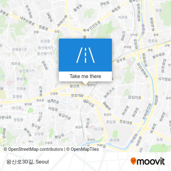 왕산로30길 map