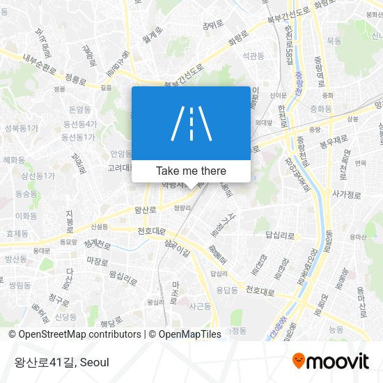 왕산로41길 map