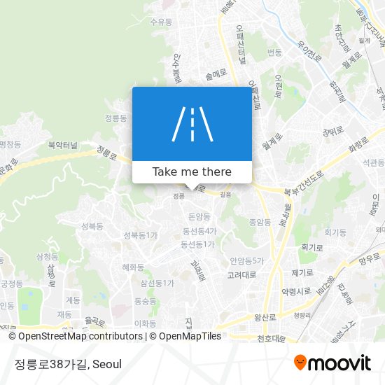 정릉로38가길 map