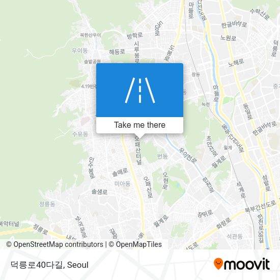 덕릉로40다길 map
