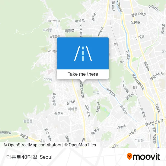 덕릉로40다길 map