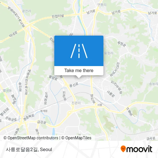 사릉로달음2길 map