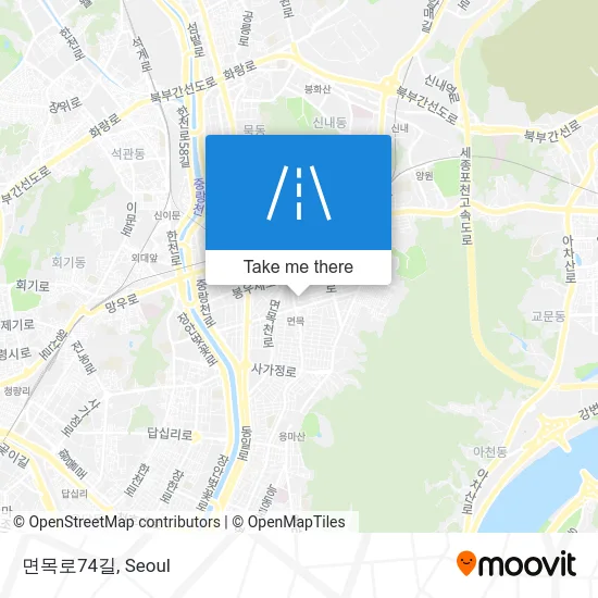 면목로74길 map