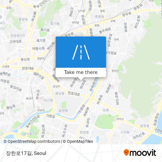 장한로17길 map