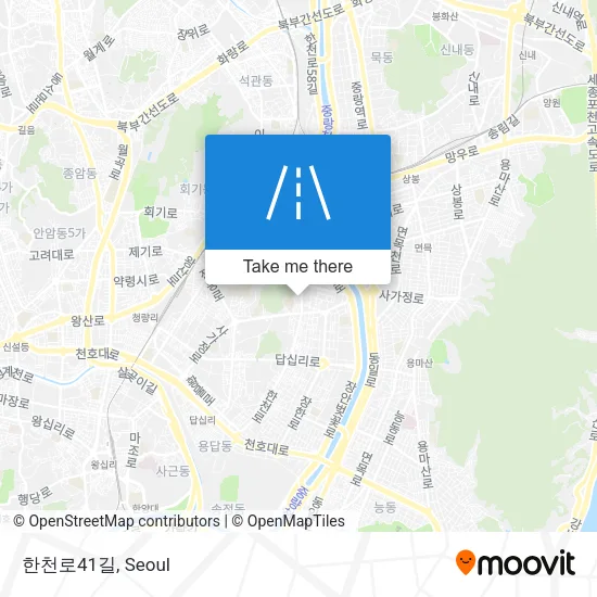 한천로41길 map
