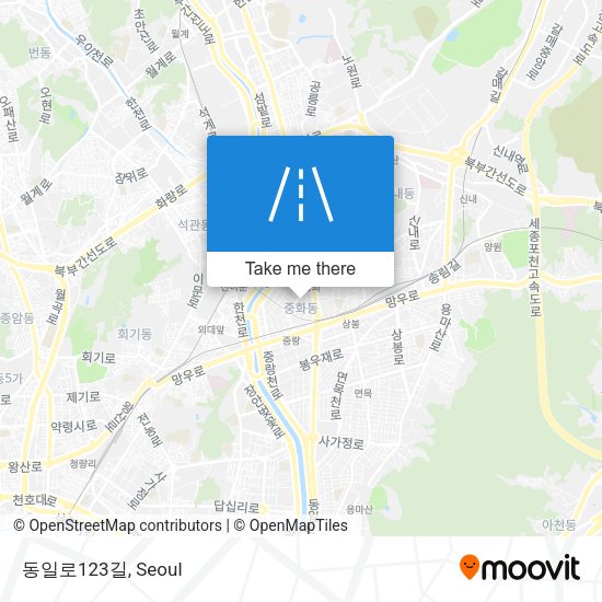 동일로123길 map