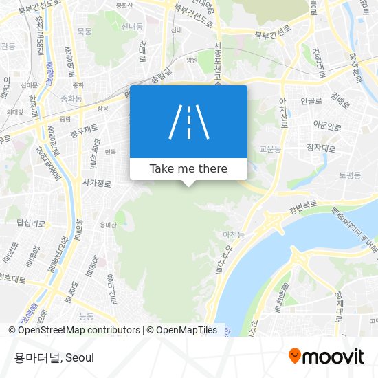 용마터널 map