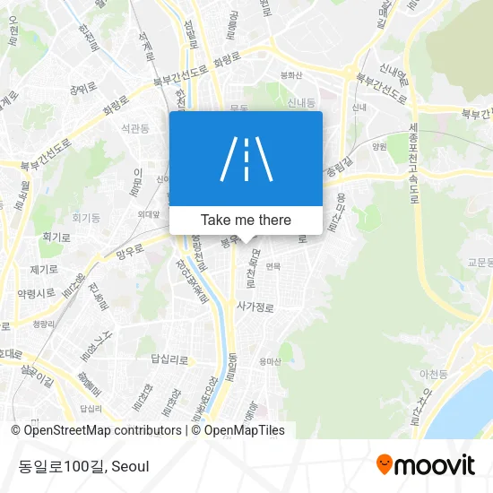 동일로100길 map